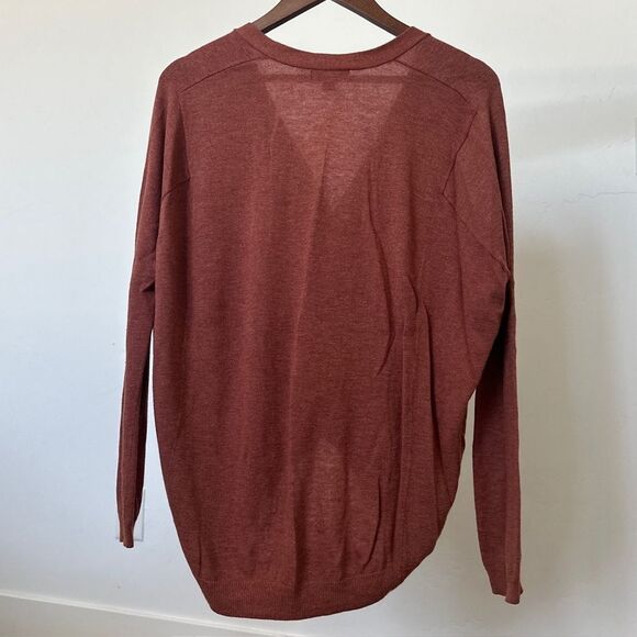Trouvé Trouve Open Front Cardigan Sweater Angora Blend Orange Size Small - Picture 2 of 4